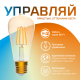 Лампа светодиодная филаментная Smart Home DIM+CCT E27 ST64 Golden 6,5 Вт 2000-5500 К 1/10/40  1310112  Gauss