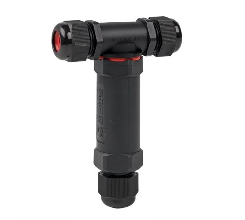 Кабельный коннектор Т-образный (клеммник 5PIN) IP68 FreeTools  plc-uac-cb5T  EKF