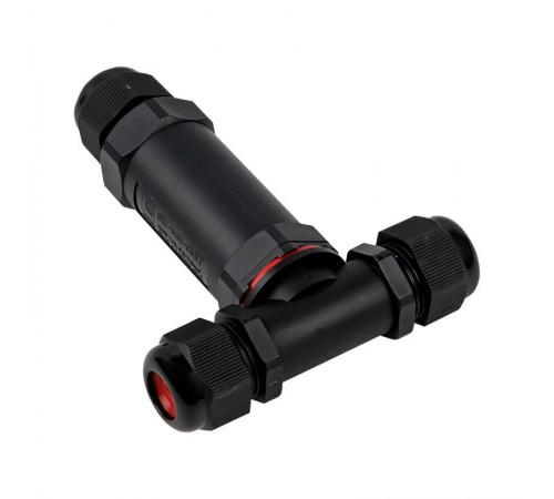 Кабельный коннектор Т-образный (клеммник 5PIN) IP68 FreeTools  plc-uac-cb5T  EKF