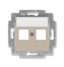 ABB Levit Кофе макиато Накладка с суппортом для информационных разъёмов  5014H-A01018 18  2CHH291018A4018  ABB