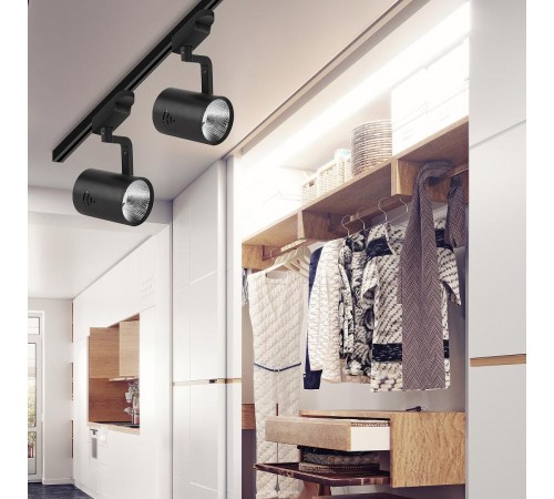 Светильник светодиодный трековый TR1 - 20 BK 20Вт черный COB  Б0032101  ЭРА