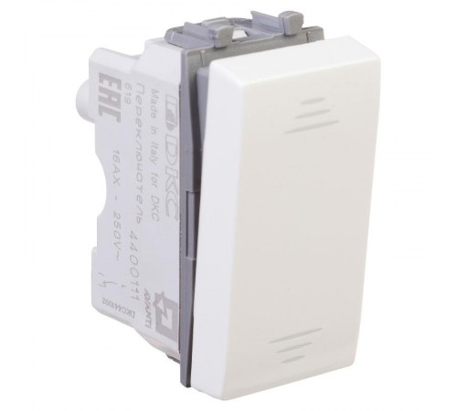 Переключатель "Белое облако" "Avanti", 16А, 1 мод  4400111  DKC