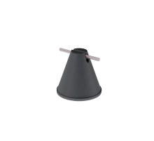 Держатель пластиковый для прутка  8-10 мм H100 мм  DPP-H100-D8-10  КМ-профиль