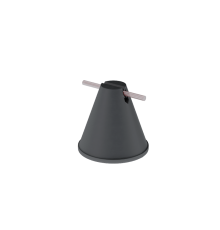 Держатель пластиковый для прутка  8-10 мм H100 мм с утяжелителем  DPPU-H100-D8-10  КМ-профиль