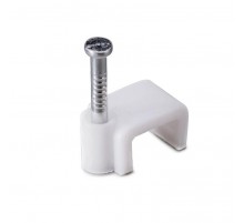 Скоба пласт. с гв.плоск. СПП 10 (25шт.)  49454  Fortisflex