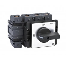 Выключатель-Разъединитель 4P 175A IP20 с чёрной рукояткой на дверцу 4 винтами  MSD175420B  SE