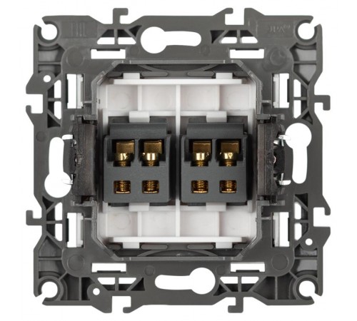 Розетка ЭРА Серия 12 12-3112-01М аудио двойная, белый матовый   Б0065713  ЭРА