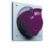 Розетка панельная с угловым унифицированным фланцем 232RAU6, 32A, 2P+E, IP44, 6ч  2CMA193266R1000  ABB