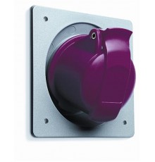 Розетка панельная с угловым унифицированным фланцем 232RAU6, 32A, 2P+E, IP44, 6ч  2CMA193266R1000  ABB