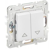 SKANDY Выключатель жалюзи 10А SK-V12W арктический белый  SK-V15-0-10-K01  IEK