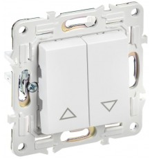 SKANDY Выключатель жалюзи 10А SK-V12W арктический белый  SK-V15-0-10-K01  IEK