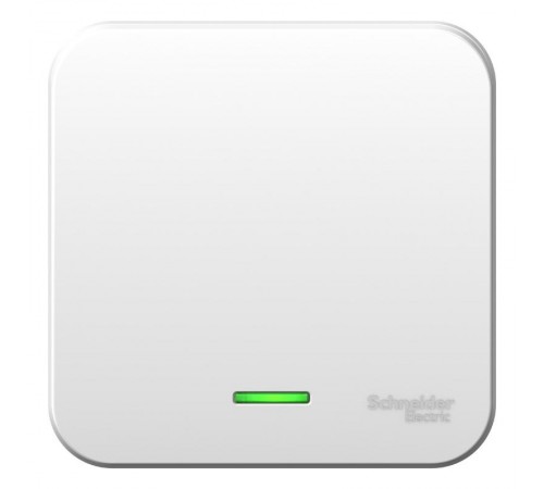 Blanca Белый О/У Выключатель 1-клавишный с подсветкой, 10А, 250B  BLNVA101101  SE