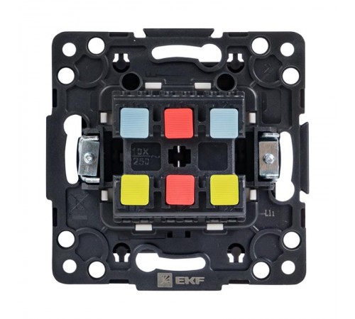 Стокгольм Механизм Выключателя 2-кл. проходного 10А черный PROxima  EZV10-027-10  EKF