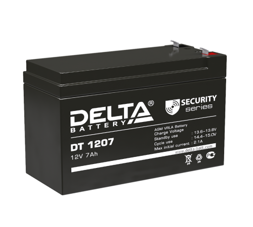 Аккумуляторная батарея ОПС серии DT 1207  12В/7Ач  DT 1207  DELTA