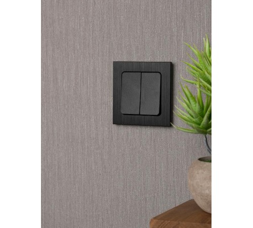 Стокгольм Механизм Выключателя 2-кл. проходного 10А черный PROxima  EZV10-027-10  EKF