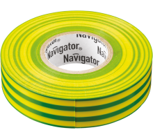 Изолента NIT-B15-20/YG жёлто-зелёная  71108  Navigator