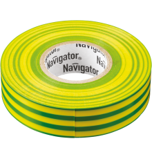 Изолента NIT-A19-20/YG жёлто-зелёная  71115  Navigator