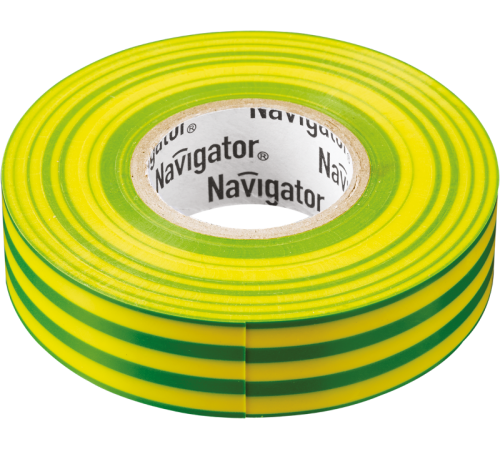 Изолента NIT-B15-20/YG жёлто-зелёная  71108  Navigator