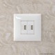 USB зарядное устройство в стену, "Avanti", "Белое облако"  4400543  DKC
