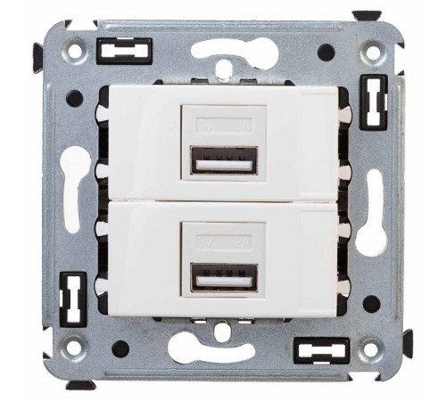 USB зарядное устройство в стену, "Avanti", "Белое облако"  4400543  DKC