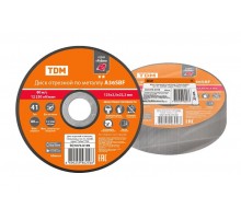 Диск отрезной по металлу, 125х2,5х22,2, тип 41, A36SBF, серия "Рубин",  SQ1070-0109  TDM