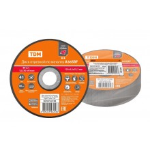 Диск отрезной по металлу, 125х2,5х22,2, тип 41, A36SBF, серия "Рубин",  SQ1070-0109  TDM
