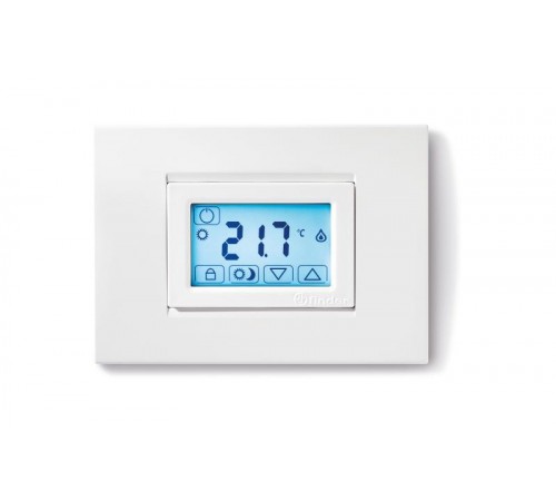 Комнатный термостат; сенсорный экран; питание 3В DС; 1СО 5А; монтаж на стену; цвет черный  1T5190032000  Finder