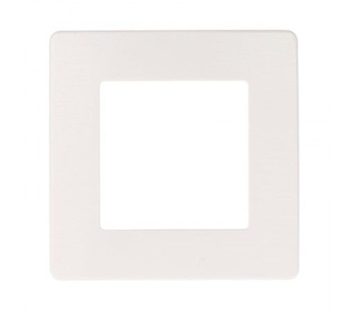 Рамка для розеток и выключателей серия 12 12-5101-01 на 1 пост, сатин, белый  Б0052499  ЭРА