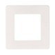 Рамка для розеток и выключателей серия 12 12-5101-01 на 1 пост, сатин, белый  Б0052499  ЭРА