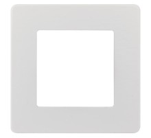 Рамка для розеток и выключателей серия 12 12-5101-01 на 1 пост, сатин, белый  Б0052499  ЭРА