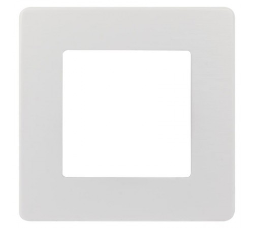Рамка для розеток и выключателей серия 12 12-5101-01 на 1 пост, сатин, белый  Б0052499  ЭРА