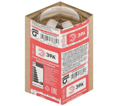 Лампа накаливания ЛОН ДШ 60-230-Е14 (P45) шар 60Вт 230В Е14 в гофре  Б0039134  ЭРА