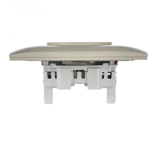 SKANDY Розетка 2-местная без з/к с з/ш 10А сб. SK-R09B бежевый  SK-R23-10-K10-F  IEK