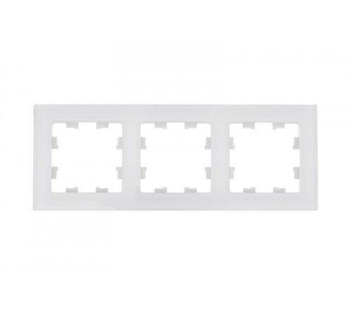 AtlasDesign Nature Белый Рамка 3-ая, натуральное стекло  ATN360103  SE