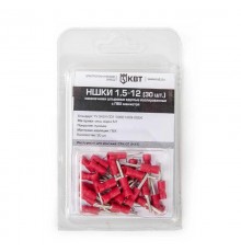 Наконечник штыревой НШКИ 1,5-12 (30шт.)  75342  КВТ