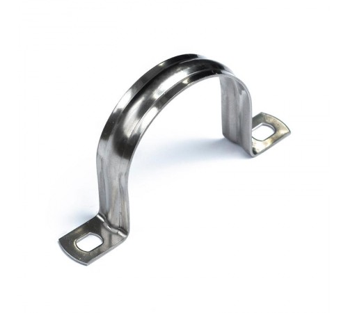 Скоба металлическая двухлапковая СМД(INOX) d48-50 мм (10шт/150шт уп/кор)  PR08.20755  Промрукав