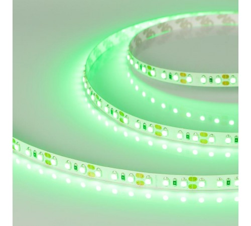 Лента светодиодная RT-A120-8mm 12V Green (9.6 W/m, IP20, 2835, 5m) (arlight, Открытый)  012331(2)  Arlight