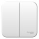 Blanca Белый О/У Выключатель 2-клавишный, 10А, 250B  BLNVA105001  SE