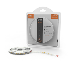 Лента светодиодная Basic LED 5050/60 12V 10W/m 700lm/m 3000K 10mm IP65 5m 1/100  BT051  Gauss