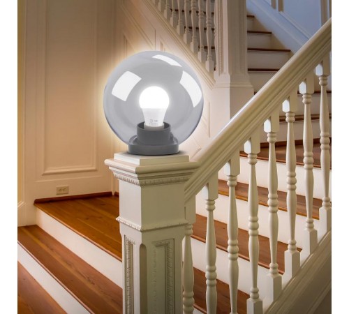 Светильник садово-парковый НТУ 01-100-302 без опоры, шар прозрачный D=300 mm  Б0048049  ЭРА