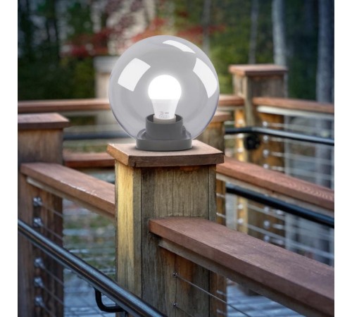 Светильник садово-парковый НТУ 01-100-302 без опоры, шар прозрачный D=300 mm  Б0048049  ЭРА