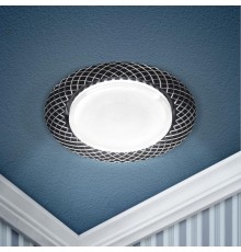 Светильник встраиваемый точечный под лампу GX53 KL 76 AL/BK /1 Gx53,220V, 13W, черный (50/1000)  Б0049007  ЭРА