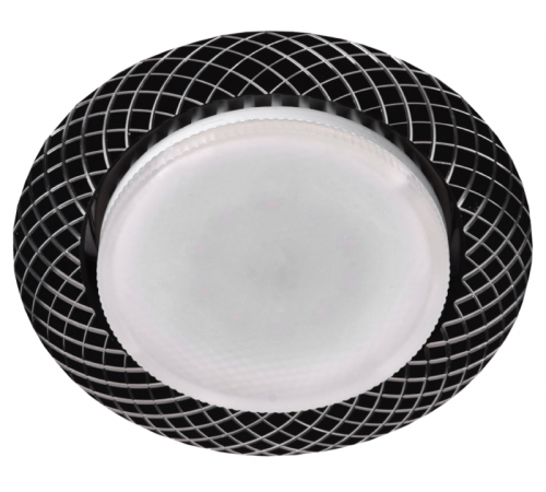 Светильник встраиваемый точечный под лампу GX53 KL 76 AL/BK /1 Gx53,220V, 13W, черный (50/1000)  Б0049007  ЭРА