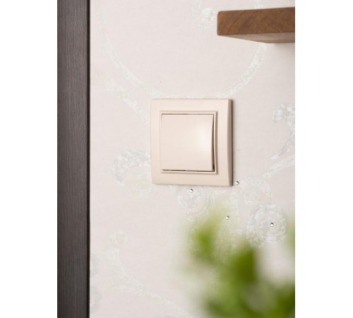 Выключатель 1-кл. СП 10А бежевый Минск EKFERV10-021-20EKF