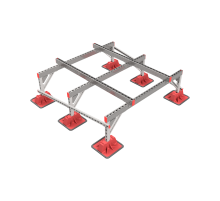 Опорная конструкция для установки оборудования TECHNORAPTOR LIGHTFOOT 1500х1500 тип 3  KM-TR-LTF-SSEI-1500-1500-3  КМ - профиль