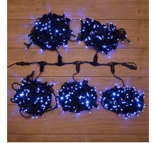 Гирлянда "LED ClipLight" 24V, 5 нитей по 20 метров, цвет диодов Синий, Flashing (Белый)  323-603  NEON-NIGHT