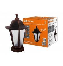 Светильник садово-парковый НТУ 06-60-001 шестигранник, напольный, пластик, расс.пластик, медь  SQ0330-0787  TDM