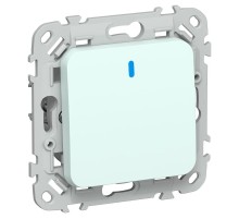 FLITE Выключатель 1-клавишный кнопочный с индикацией 10А ВС11-2-1-ФлХЛ холодный лед  FI-V14-1-10-1-K94  IEK