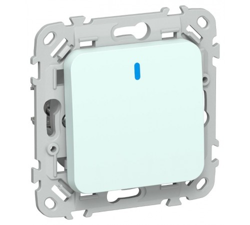 FLITE Выключатель 1-клавишный кнопочный с индикацией 10А ВС11-2-1-ФлХЛ холодный лед  FI-V14-1-10-1-K94  IEK