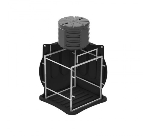 Пластиковый колодец КС-5М с дополнительной секцией D780 и крышкой D780  PR08.32402  Промрукав